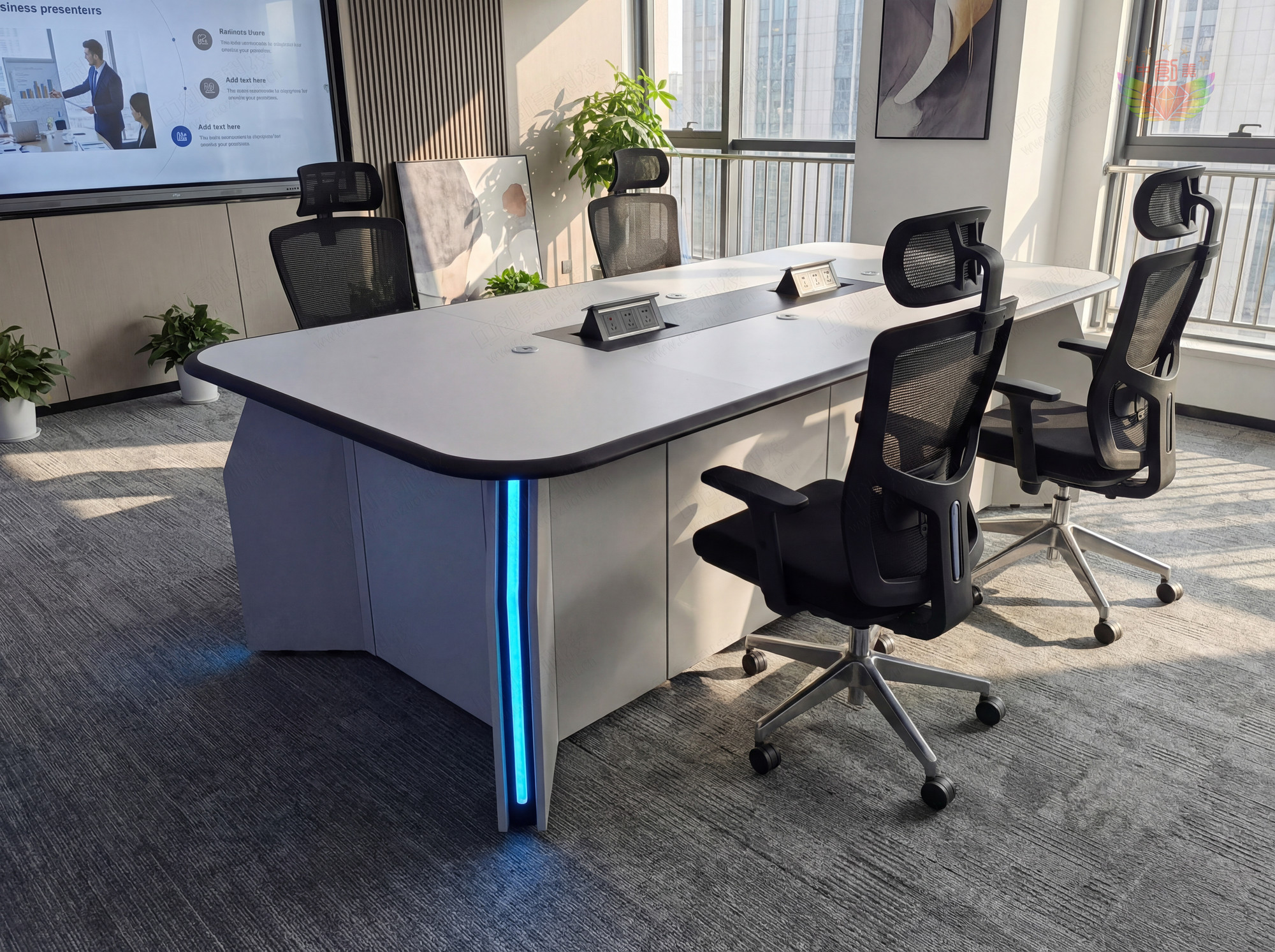 會(huì)議室會(huì)議桌效果圖